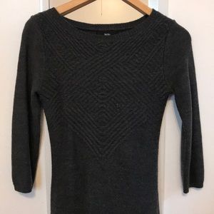 Dark Gray Sweater Dress